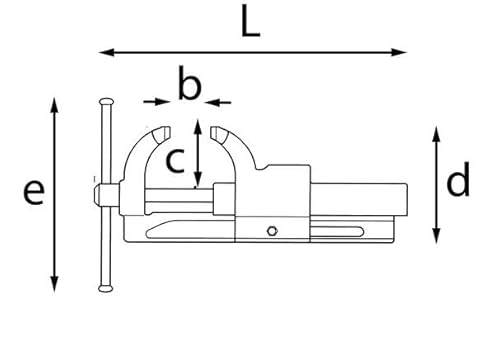 USAG 498 B - Morsa parallela da banco 04980014