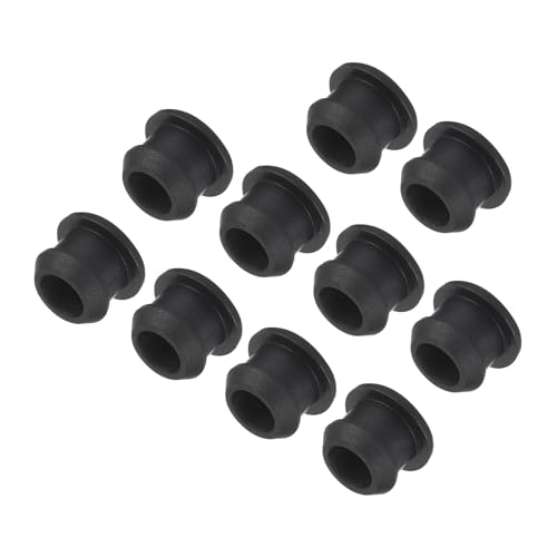 QUARKZMAN Bouchon de Trou Silicone à Verrouillage à Pression 10 Pcs 10mm de Diamètre Cache Trou Rond de Panneau Caoutchouc pour Cloisons Caoutchouc Cuisine,...
