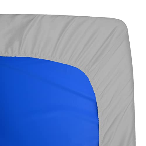 Image of American Baby Company Fitted Nap Mat Sheet with Elastic Corners 24 inch x 48 inch x 4 inch - Soft & Breathable Microfiber Rest Mat Sheet or Nap Mat Cover for Daycare, Kindergarten & Preschool, Gray