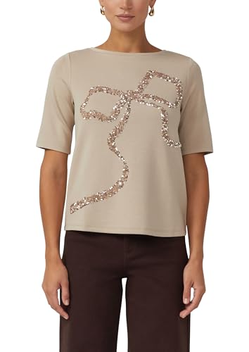 s.Oliver BLACK LABEL 2172632 T-Shirt con Paillettes, 84d1, 40 Donna
