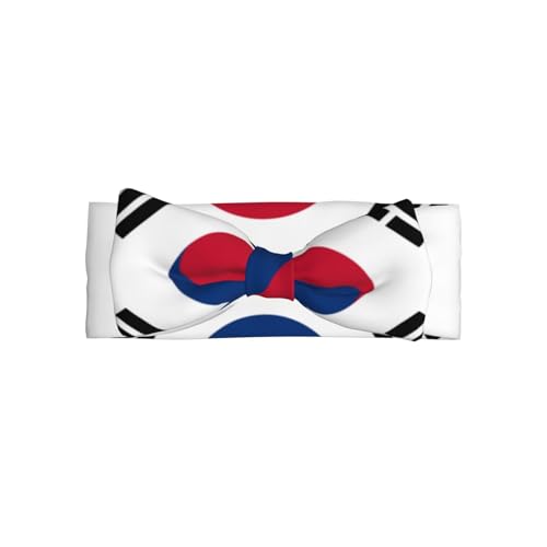 Korean flag Baby Headbands Soft Nylon Hairbands with Stretchy Bows Girls Hair Accessories for Newborn Infant Toddler Kids