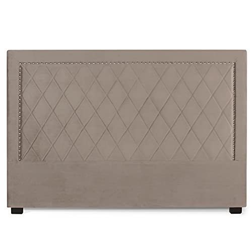 INTENSE DECO Tête de lit Nolwen Velours Taupe 180cm