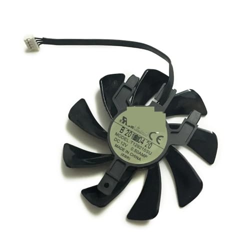 ZMHYGEW Ventilador para Tarjeta gráfica GPU, Video VGA, Enfriador T129215SU para Radeon Sapphire RX570 ITX