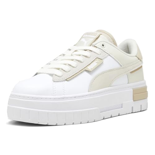 PUMA Womens Mayze Crashed Platform Sneakers Shoes Casual - White2