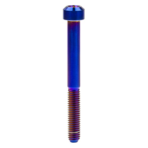 Image of Titanium Torx Square Head M6 x 10 15 20 25 30 35 40 45 50 60 65 70 80mm Screw Pack of 5 (Burn Blue, M6x60mm)
