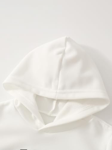 Girls' Sweatsuit Set 4 Piece Letter printed Hoodie and Cargo Pants Fall Winter Activewear Set 9-10Y3