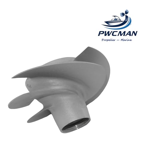 PWCMAN Ultimate Power Watercraft Impeller – 4-Blade Upgrade for Seadoo GTI 90/GTS 90, Replaces for OEM 267000919 of Sesdoo, Sand Blasted Surface, 150MM - Thumbnail 2