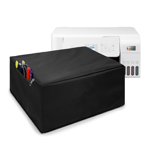 Image of Alifiya Dust Proof Washable Printer Cover for Epson L3266 All-in-One Ink Tank Printer - Black