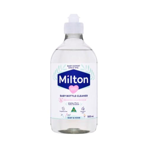 Milton Baby Bottle Cleaner 500ml – Removes Milk Residue, 100% Plant-Based, Fragrance & Paraben Free, Suitable for Bottles, Teats & Breast Pump Accessories