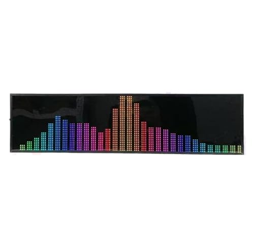 Analyseur de spectre audio numérique multicolore doté de 36 styles d'affichage LED
