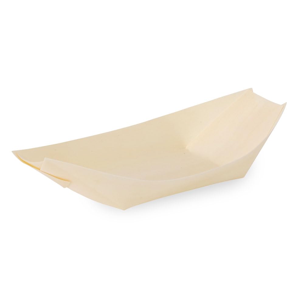 BIOZOYG 1000x barchette finger food monouso in legno 17 cm - ciotoline per aperitivo naturale e moderno - ciotole aperitivo, bicchierini finger food
