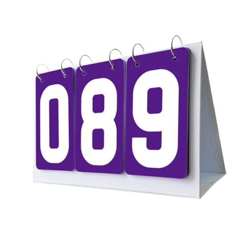 Marcador deportivo manual 3 dígitos morado de sobremesa miniatura 6