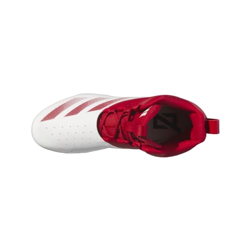 adidas Mens Adizero Chaos Football Sneakers Shoes - Red, White4
