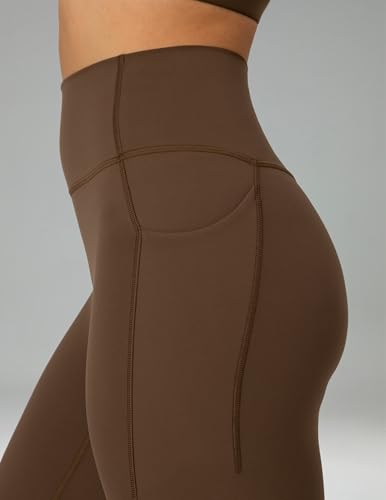 Image of Colorfulkoala Dreamlux No Front Seam Capri Leggings with Pockets for Women - High Waisted 21 inch Buttery Soft Yoga Pants