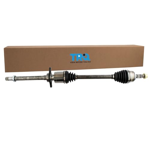 TRQ Front Right CV Axle Shaft Assembly Passenger Side Neoprene Boots Compatible with 2011-2017 Honda Odyssey