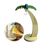 ULMDUEAEE Bananenhalter Bananenständer Holz mit Standfuß - Lustiger Obstständer Haushalt Gadget zum Aufbewahren von Bananen
