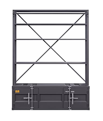 Acme Cargo Bookshelf & Ladder (TV Stand) in Gunmetal