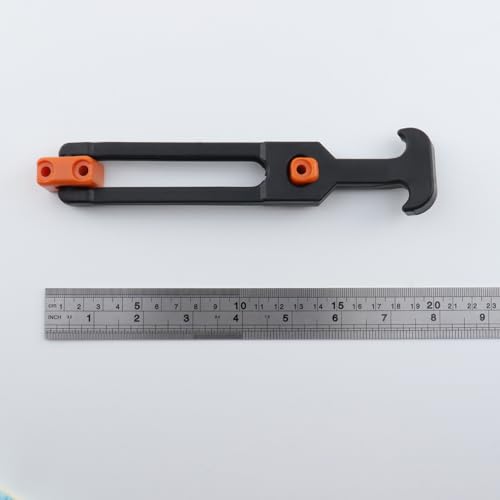 Image of T Tulead Boat Hatch Latches T Handle Latch Rubber Cooler Latch Tool Strap Hood Machine Draw Latches 7.87 inchx1.73 inch, Orange, 2PCS