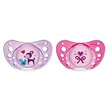 Chicco Succhietto Physio Air Bimba in Caucciù, 6-12 Mesi, 2 Pezzi, Colori Assortiti