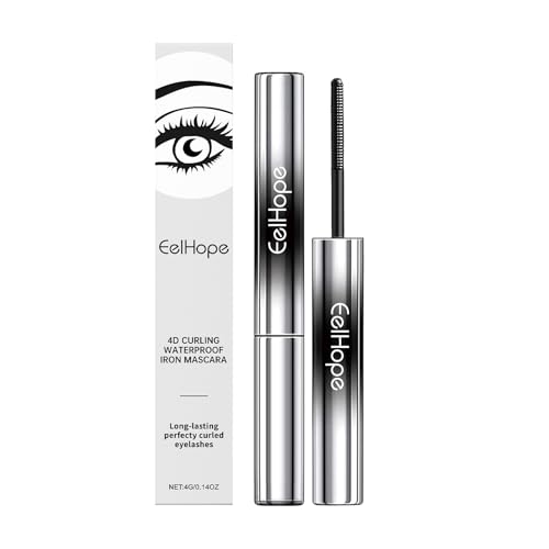 4D Curling Waterproof Mascara, Long-Lasting Iron Formula, 0.14 OZ