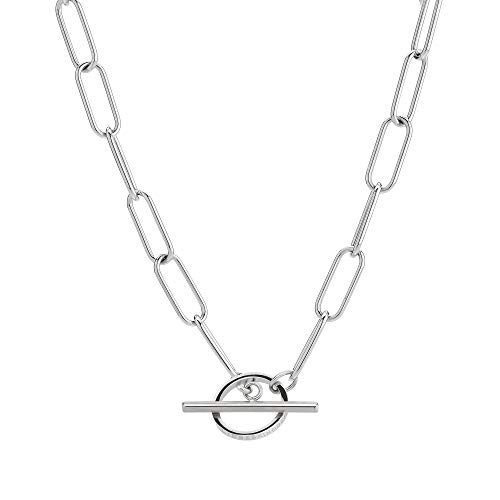 LIEBESKIND Damen Collier Edelstahl (Silber)