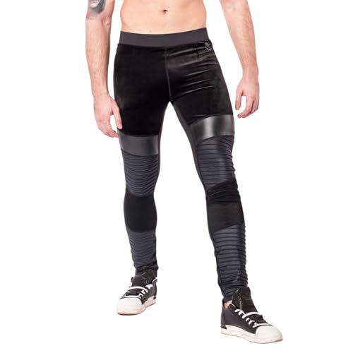 Kapow Meggings für Herren 'Supreme Range': Deluxe Kompressionsleggings mit Taschen für Streetstyle, Activewear, Lange Männerleggings für Sport, Mode und...