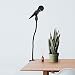 Skywin Goose Neck Mic Holder - Desk Mic Stand and Desktop Mic Stand with Secure and Strong Mic Support, Adjustable Position for Various Uses