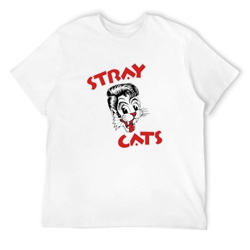 Image of TqaSerHqs Stray Cats 'Cats Logo' T-Shirt T-Shirt White XXL