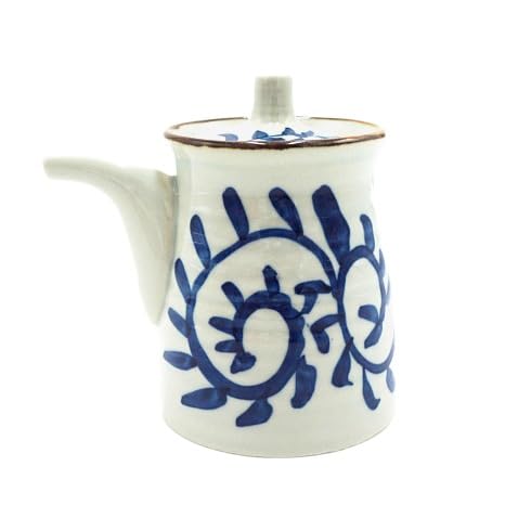 Botella dispensadora de aceite de oliva de porcelana de 150 ml apta para vinagre y salsas