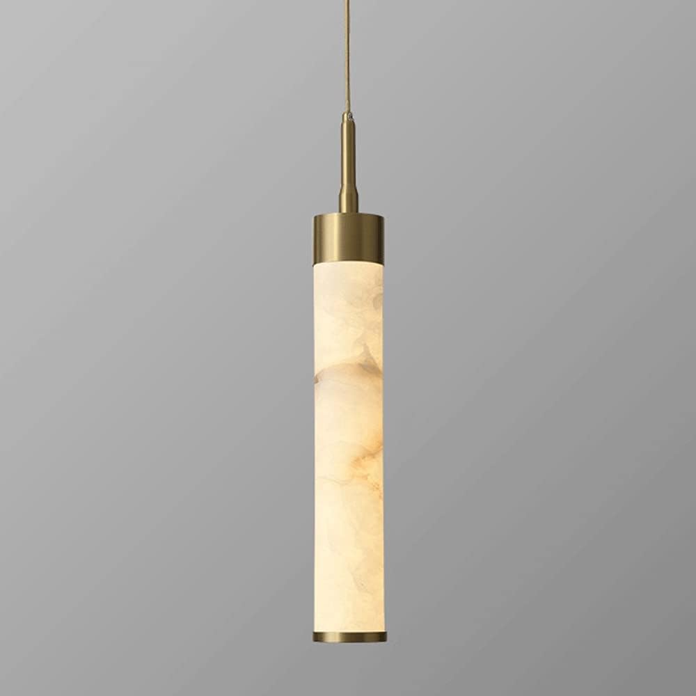CSXSXAUO Counter Small Droplight Led Hanging Chandelier All Copper Marble Pendent Lamp Indoor Island Lights Fixture Dining Room Living,Chandelier Ceiling Fixtu,Brass