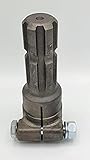 Länge: 150mm Gorilla Zapfwellenverlängerung 1 3/8-6Z auf 1 3/8-6Z 150mm High Performance Heavy Duty mit Klemmschraube u. a. für Zapfwelle/Gelenkwelle/Pumpe/Getriebe