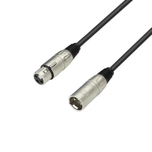 Câble micro XLR femelle vers XLR mâle 20 m Adam Hall Cables 3 STAR MMF 2000 pour liaison audio