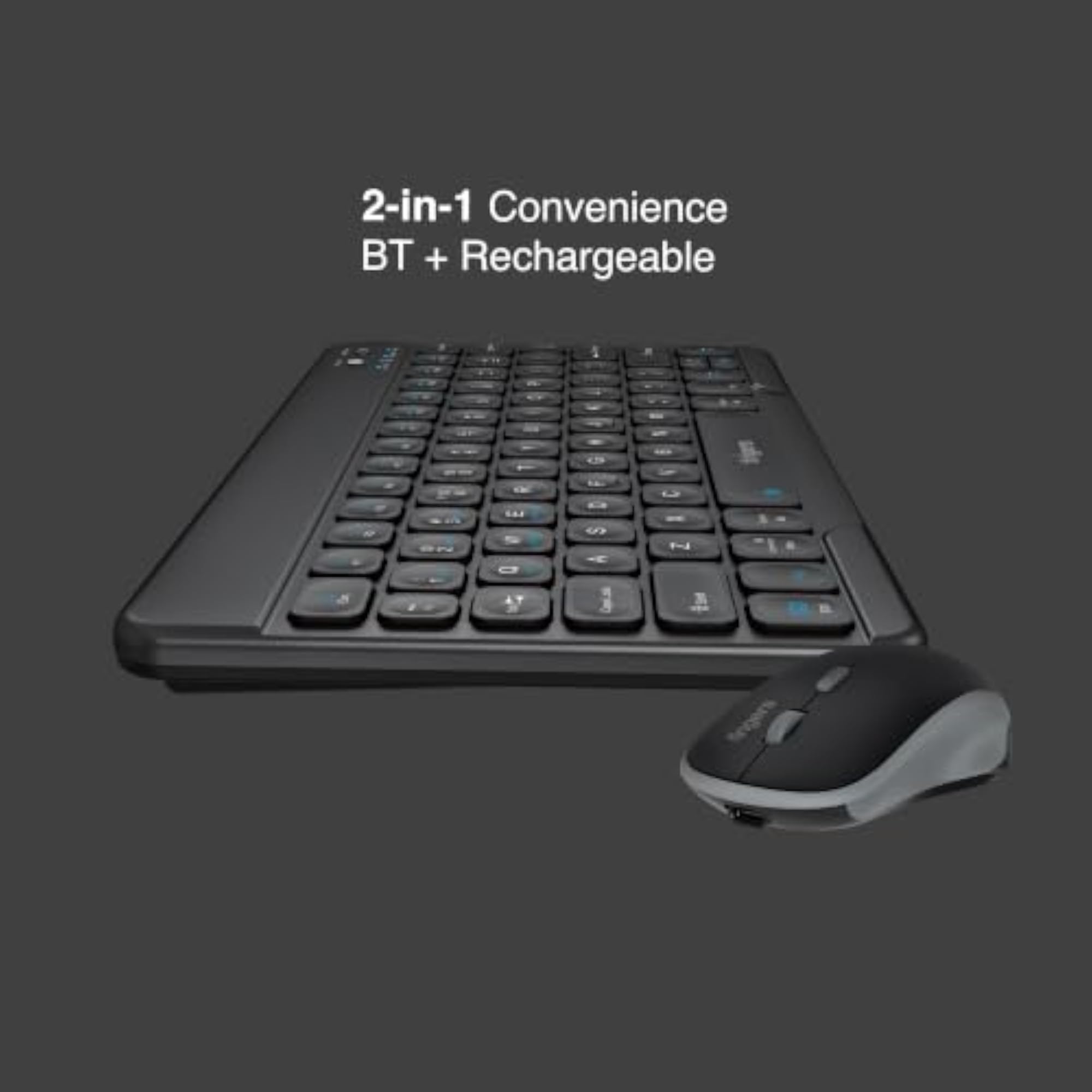 MiniClicks Duo D7 Wireless Bluetooth Keyboard and Mouse Combo