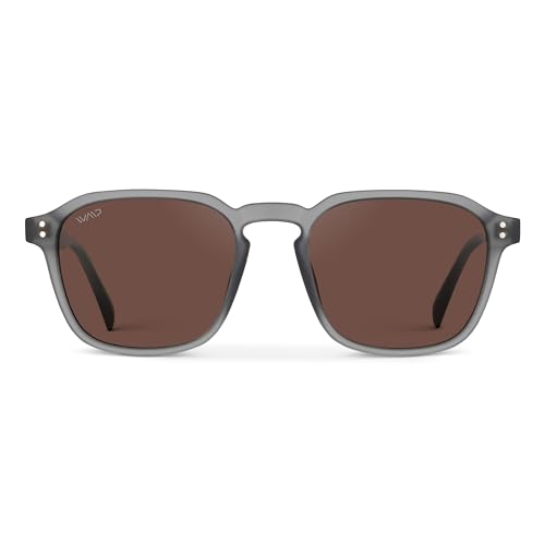Image of WearMe Pro Men's Polarized Square Sunglasses - Wide Fit, Retro Style, UV400, Lightweight Frame for Driving & Daily Wear
