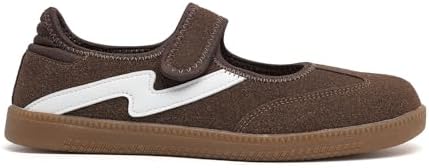 Womens Sneakers Casual Lightweight Tennis Shoes Slip on Footwear Women's Fashion Retro Sneakers for Dress Jeans Skirts