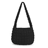 TIAASTAP Gesteppte Umhängetasche für Damen Puffer Bag Gesteppte Tasche Leicht Puffy Tote Bag Faltbare Gesteppte Schultertasche