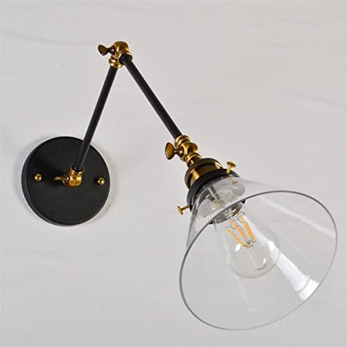 Luz de tocador de baño apliques vintage de cristal orientables 7
