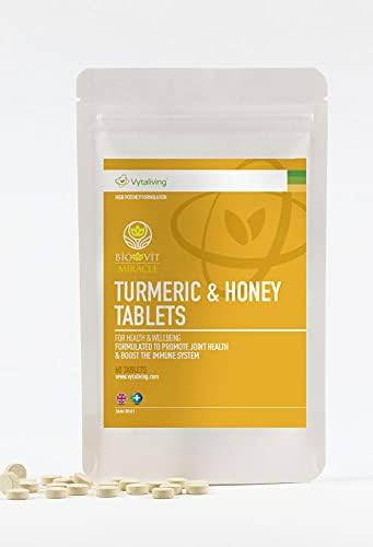 Vytaliving Biovit Turmeric and Honey Vitamins 60 Tablets - As seen in Press - Vegetarian (1 Pack - 60 Tablets)