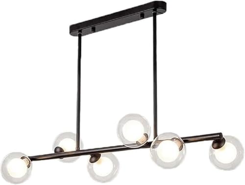 Lustre salon moderne et lampes suspendues en verre pour éclairage de cuisine