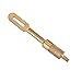 NIDAYE 5 Pack Solid Brass Slotted Tip Gun Jag Patch Holder for Rifle/Handgun/Pistol