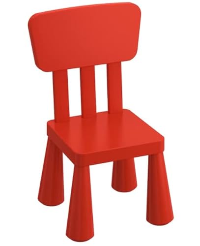 Shoppingsmart 403.653.66 Mammut Silla de plástico para niños con respaldo alto para uso en interiores y exteriores, color rojo Cover