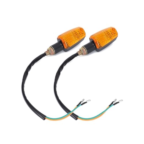 Clignotants moto 6V universels à ampoule ambre pour scooter et cyclomoteur x2