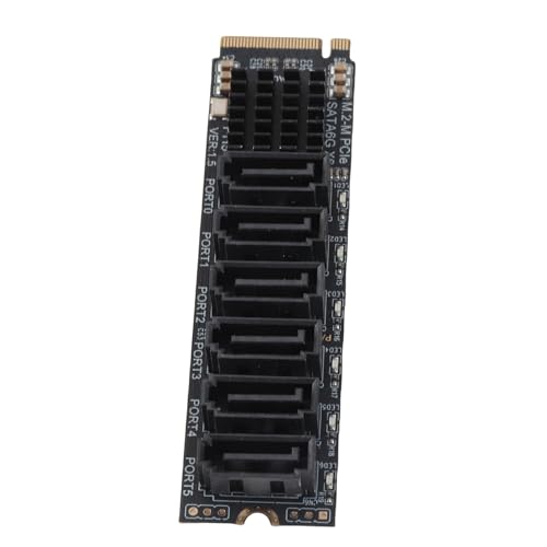 Adaptateur M.2 vers SATA solution pour connecter 6 disques durs supplémentaires - 6