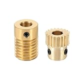 Materiale - L'ingranaggio e la vite senza fine sono realizzati in ottone, che offre eccellente resistenza all'usura e basso coefficiente di attrito, garantendo prestazioni stabili durante l'uso prolungato.