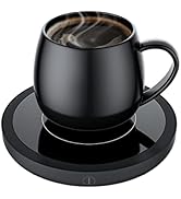 Coffee Mug Warmer Smart Cup Warmer with 3 Temperature Settings Electric Beverage Warmer Plate Aut...
