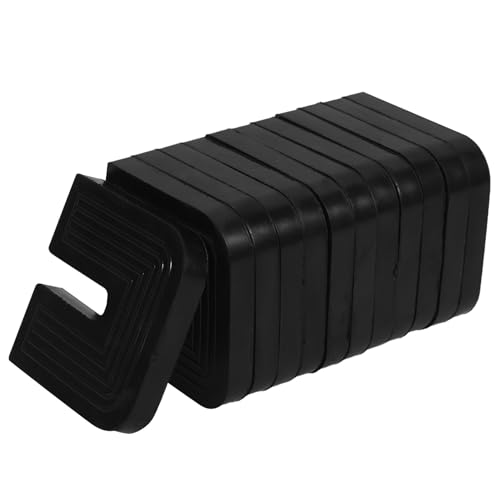 Coussinet Anti-Vibrations en Caoutchouc Noir Climatiseur Split Amortisseur Anti-Chocs 12 Pcs