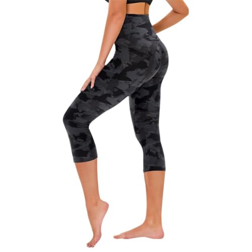 TNNZEET Capri Leggings for Women with Pockets, High Waist