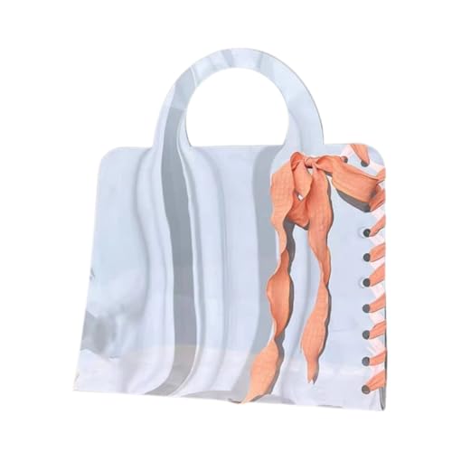 Image of Oasis Pack Of 10 Multipurpose Waterproof Transparent Bags With Handles For Floral Arrangement, Bouquets - Florist Supply, Gift Hamper Bags For Rakhi, Birthday, Diwali, House Warming & More | 30cm X 12cm X 25cm