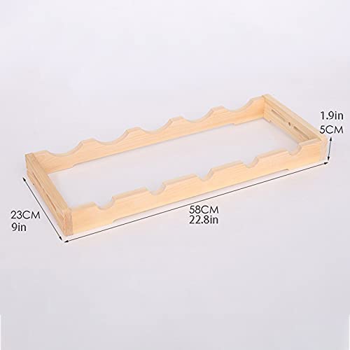 Soporte para 5 botellas de vino de madera miniatura 2