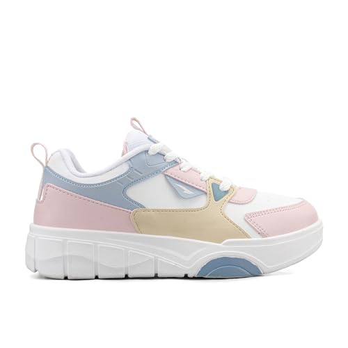Image of ASIAN Nova-01 Sneakers for Women & Girls | Colorblocked Sneakers with Chunky Sole, Stylish Design Shoes